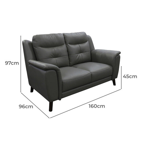 LEGACY FURNITURE REEVES 2 SEATER LEATHER SOFA