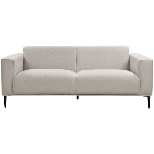 NATURAL RHYS 3 SEATER UPHOLSTERED SOFA