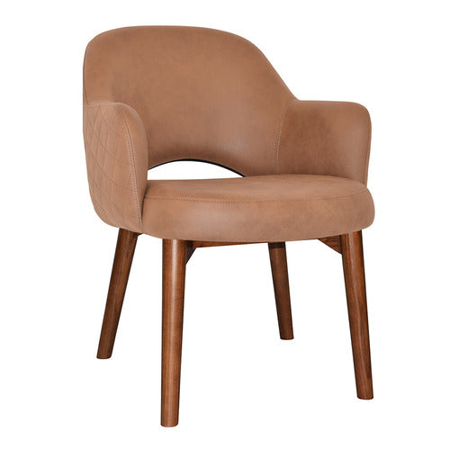 BRIGHT SIDE FURNITURE RICHMOND FAUX LEATHER ARMCHAIRS (SET OF 2)