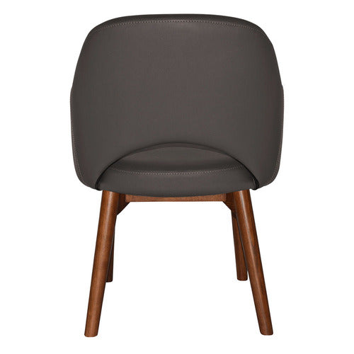 BRIGHT SIDE FURNITURE RICHMOND FAUX LEATHER ARMCHAIRS (SET OF 2)