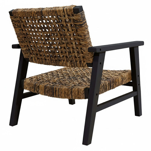 NORDIC STREET RIVERS MAHOGANY WOOD ARMCHAIR