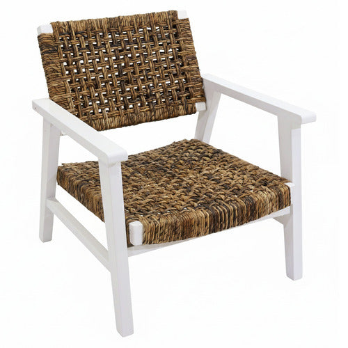 NORDIC STREET RIVERS MAHOGANY WOOD ARMCHAIR