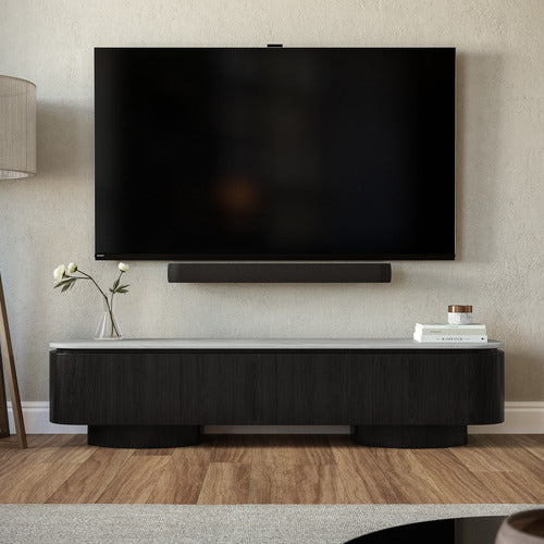 CORNER OFFICE ROAN MARBLE LOWLINE TV UNIT