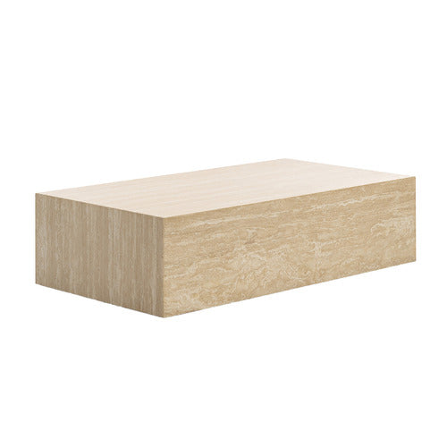 CONTINENTAL DESIGNS RODGER TURKISH TRAVERTINE COFFEE TABLE