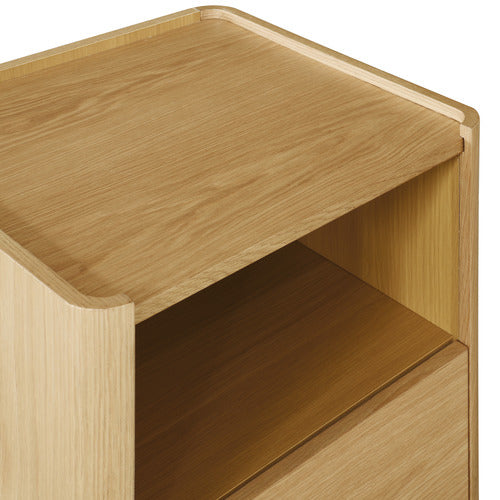 RONAN OAK WOOD BEDSIDE TABLE