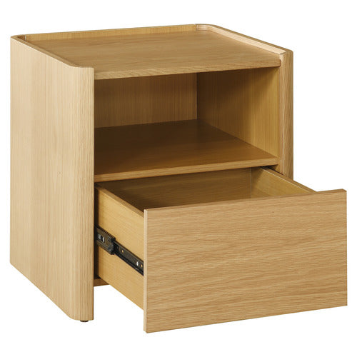 RONAN OAK WOOD BEDSIDE TABLE