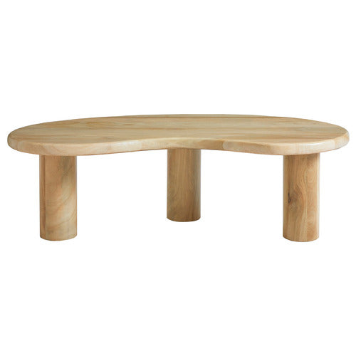 ROWAN CURVED MANGO WOOD COFFEE TABLE