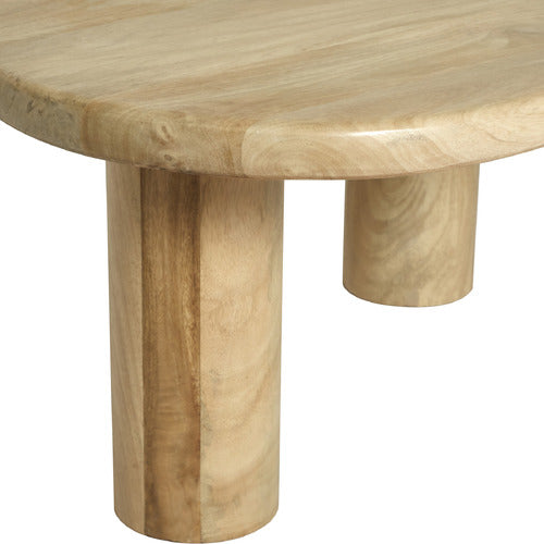 ROWAN CURVED MANGO WOOD COFFEE TABLE