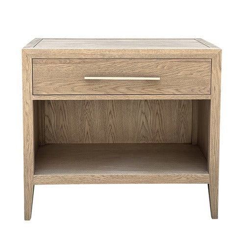 HAMILTON FURNITURE ROWAN II OAK WOOD BEDSIDE TABLE