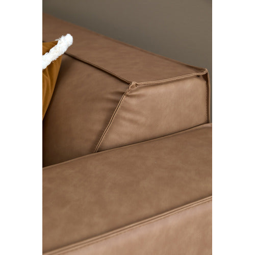 RUSSO 3 SEATER FAUX LEATHER SOFA