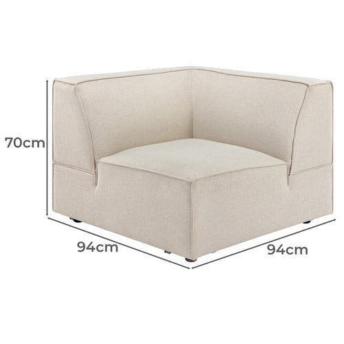 RUSSO UPHOLSTERED CORNER LOUNGE CHAIR