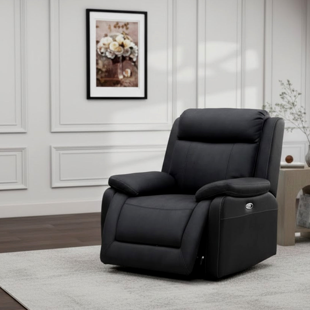 SAN MARCO FABRIC ELECTRIC RECLINER BLACK