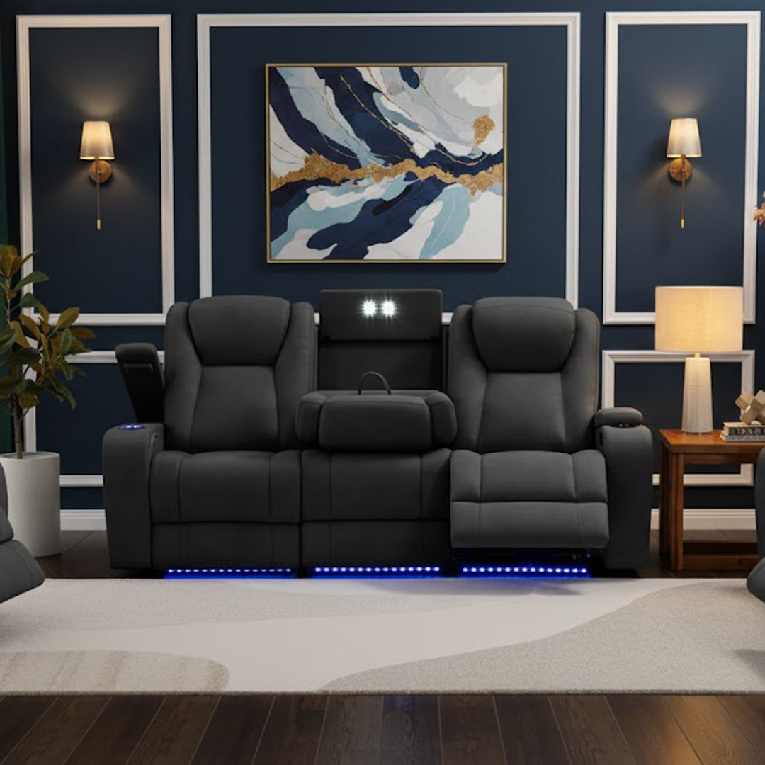 SENTINAL MK2 FABRIC 3 SEATER CHARCOAL