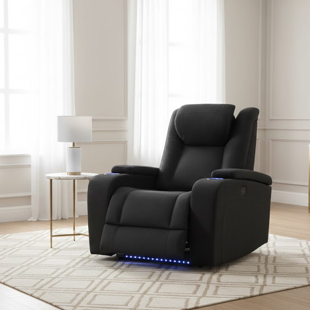 SENTINAL MK2 FABRIC ELECTRIC RECLINER BLACK