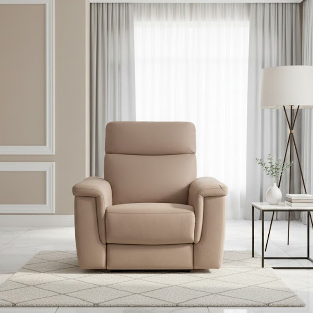 SERGIO FABRIC ELECTRIC RECLINER STONE