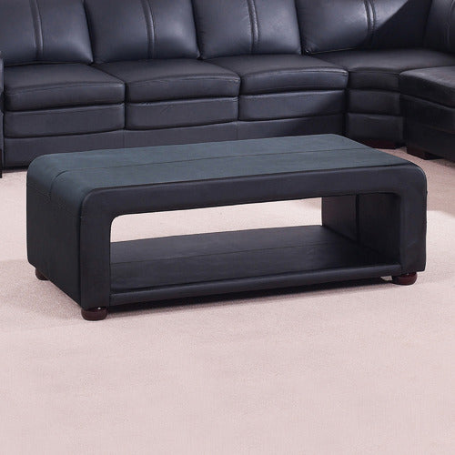 SOUTHERN STYLERS FARIS FAUX LEATHER COFFEE TABLE