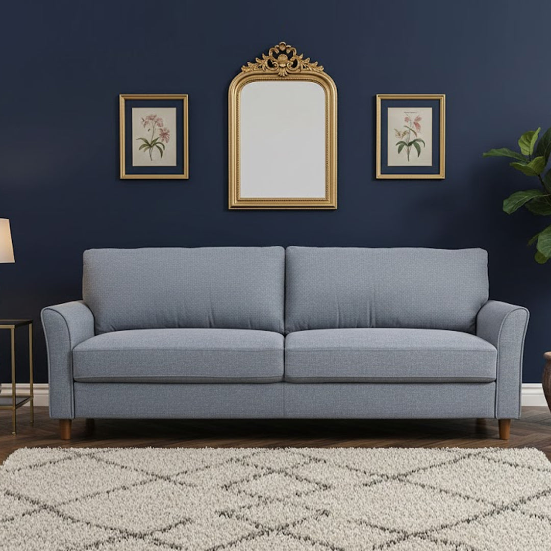STRICKLAND DARK GREY 3 SEAT SOFA DARK GREY