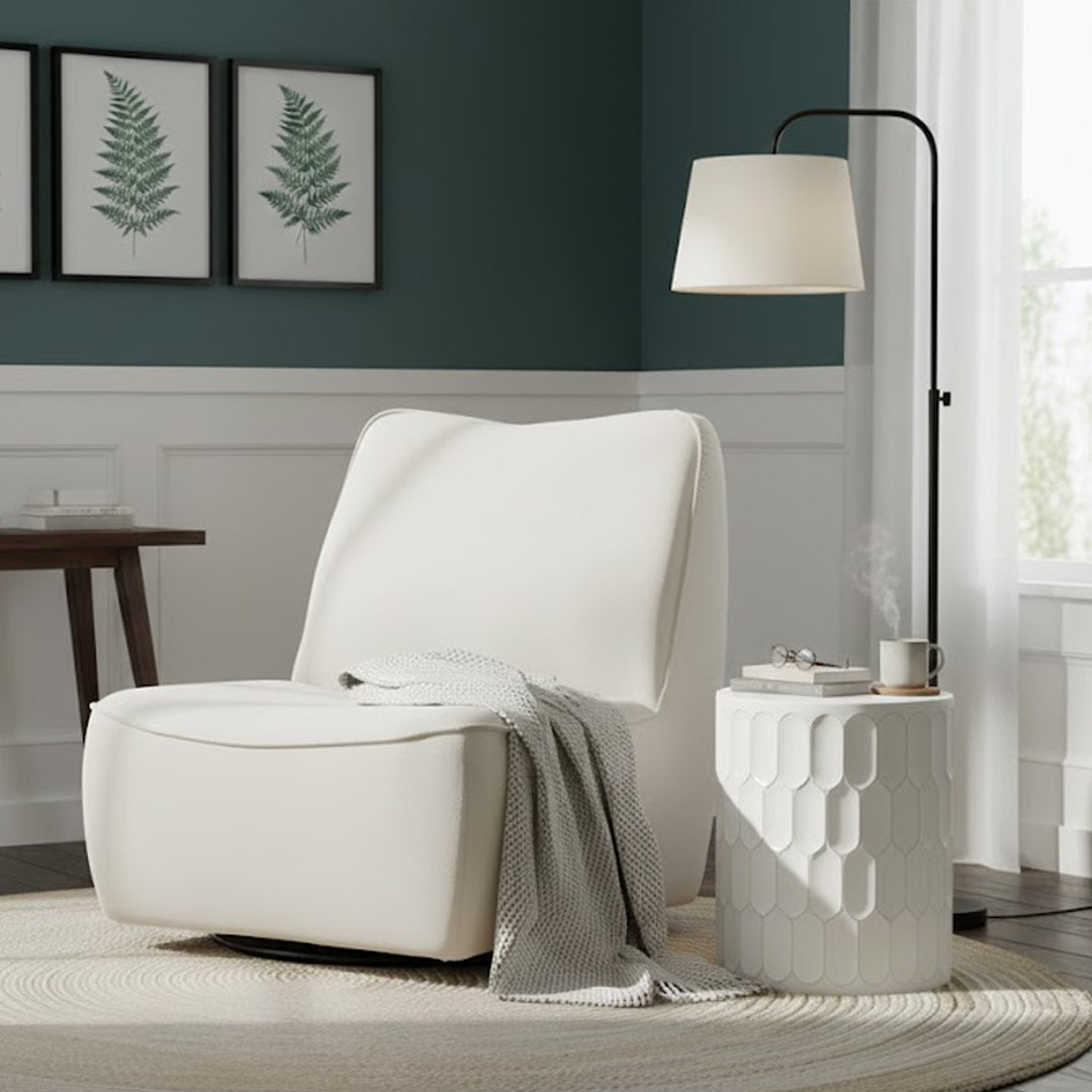 STRONG SWIVEL ACCENT CHAIR BEIGE
