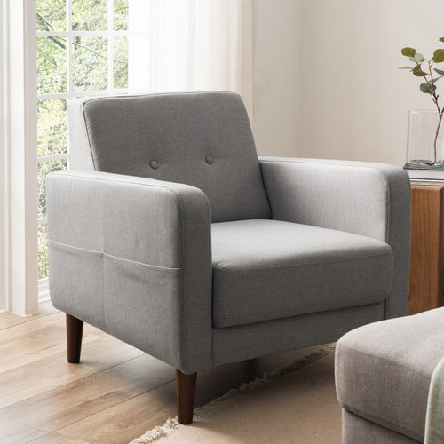STUDIO HOME GREY KAIRO ARMCHAIR