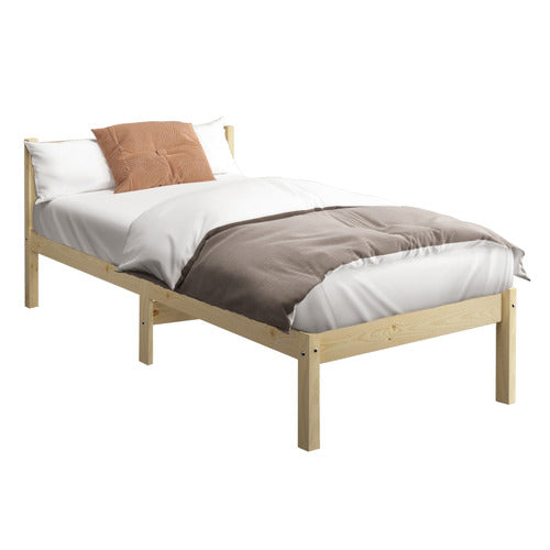 LIVING FUSION SABINA PINE WOOD BED FRAME