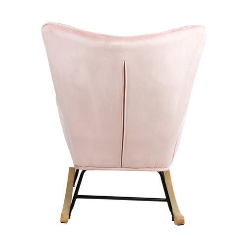 LIVING FUSION SANDY VELVET ROCKING CHAIR
