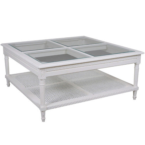 ELEGANT DESIGNS SANTA MARIA COFFEE TABLE WHITE