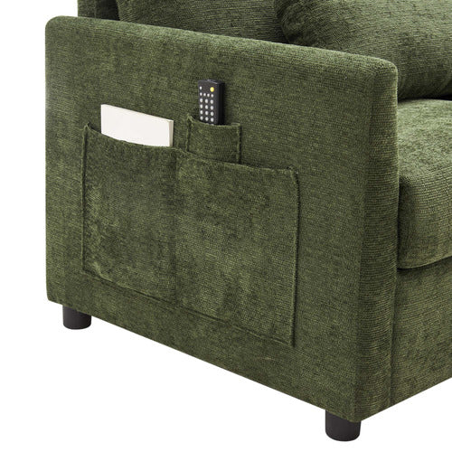 CORE LIVING SAULE 3 SEATER UPHOLSTERED SOFA