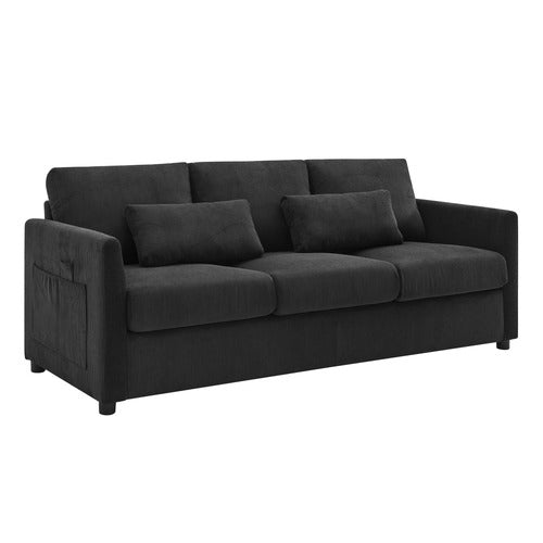 CORE LIVING SAULE 3 SEATER CORDUROY SOFA