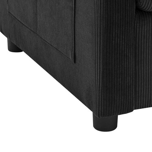 CORE LIVING SAULE 3 SEATER CORDUROY SOFA