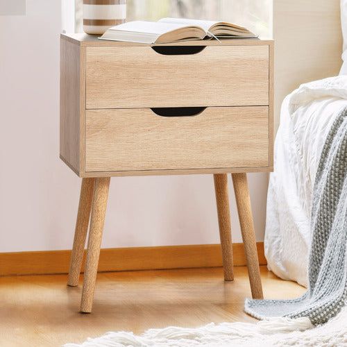 CORE LIVING SEATTLE 2 DRAWER BEDSIDE TABLE