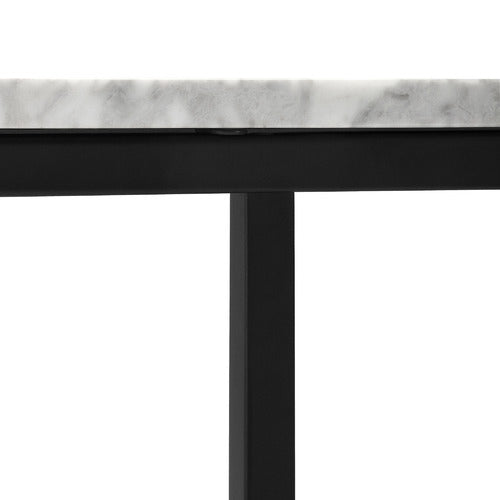 80CM WHITE SERENA ITALIAN CARRARA MARBLE COFFEE TABLE