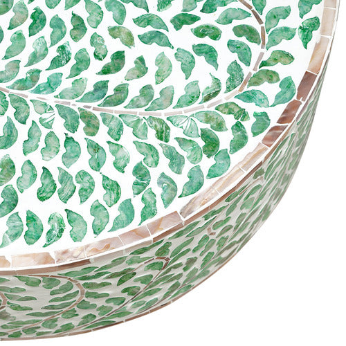 THE DECOR STORE SHEPARD CAPIZ SHELL COFFEE TABLE