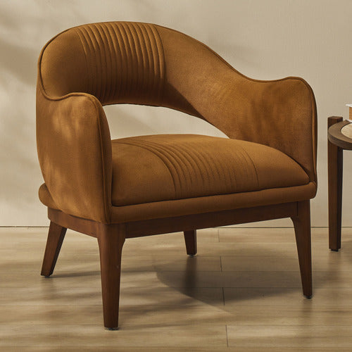 THE HOME COLLECTIVE SILVA VELVET ARMCHAIR