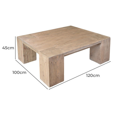 CHARTWELL HOME SIMEON RECYCLED PINE WOOD COFFEE TABLE