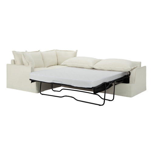 SOFTY PREMIUM 5 SEATER QUEEN SLIPCOVER CORNER SOFA BED