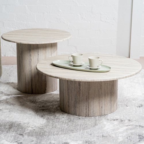 KEYS ROAD DESIGNS STATEN MARBLE COFFEE TABLE