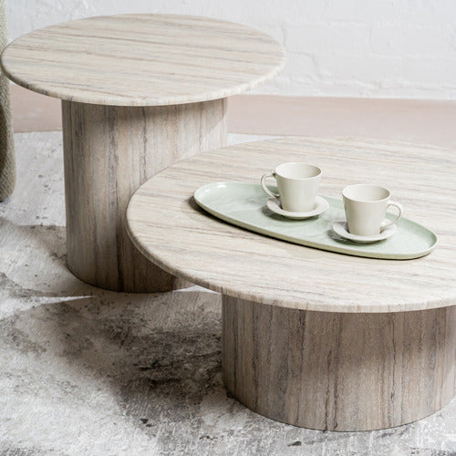 KEYS ROAD DESIGNS STATEN MARBLE COFFEE TABLE