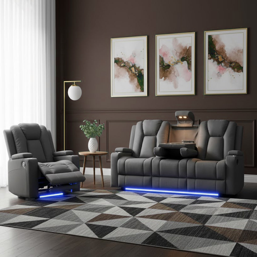 TRAVIS FABRIC RECLINER STEEL