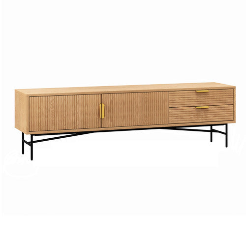 CONTINENTAL DESIGNS TABITHA RIPPLE SLATTED TV UNIT