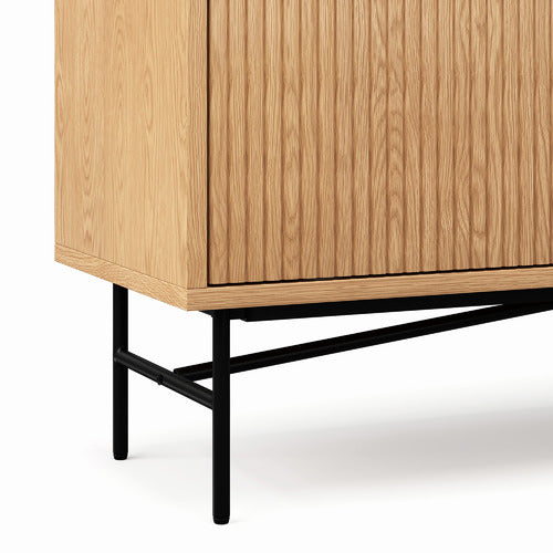 CONTINENTAL DESIGNS TABITHA RIPPLE SLATTED TV UNIT