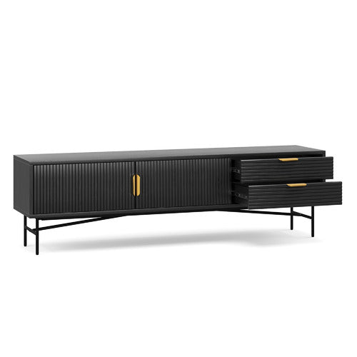 CONTINENTAL DESIGNS TABITHA RIPPLE SLATTED TV UNIT