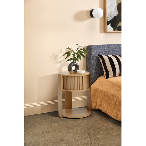 TAMMY TAMBOUR BEDSIDE TABLE