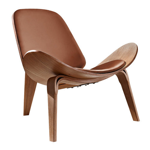 BRAXTON HOME TAN MARLEY FAUX LEATHER ACCENT CHAIR