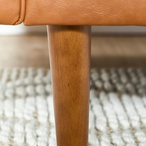 TAN STOCKHOLM FAUX LEATHER SOFA
