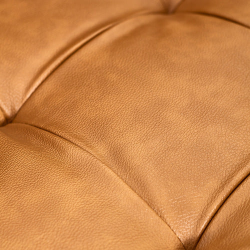 TAN STOCKHOLM FAUX LEATHER SOFA