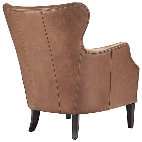 REXINGTON HOME TEGAN COW LEATHER ARMCHAIR
