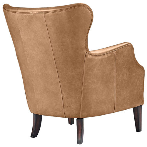 REXINGTON HOME TEGAN COW LEATHER ARMCHAIR
