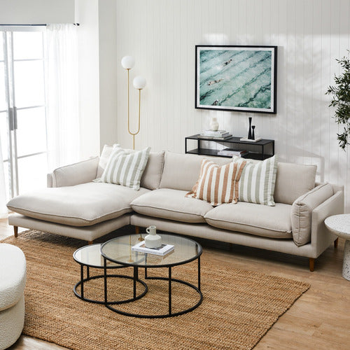 TERRY 3 SEATER SOFA WITH CHAISE