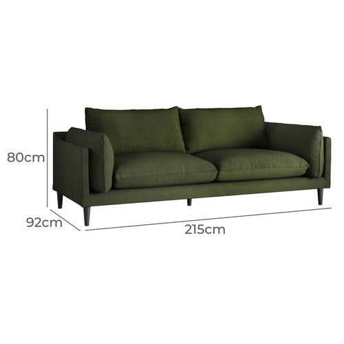 TERRY 3 SEATER VELVET SOFA