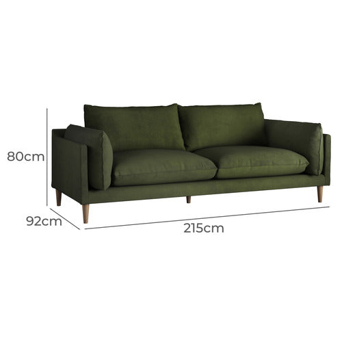 TERRY 3 SEATER VELVET SOFA
